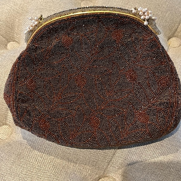 Vintage Fully Beaded Clutch Purse 1950s - Picture 4 of 4
